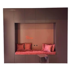 Schrankwand Collect Plus Korpus Lack M41 Rot Burgund Paneel Lack M42 Malve Rot Ohne Polster