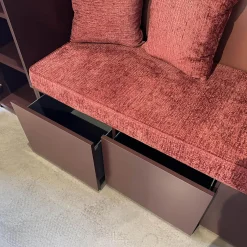 Schrankwand Collect Plus Korpus Lack M41 Rot Burgund Paneel Lack M42 Malve Rot Ohne Polster