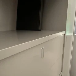 Schrankwand Studimo Front Und Korpus Lack Rauch Grau Matt Inklusive LED Beleuchtung