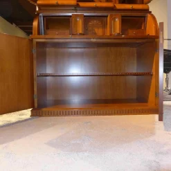 Schreibschrank Rosatea Nussbaum Mahagoni Myrte