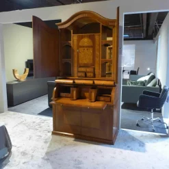 Schreibschrank Rosatea Nussbaum Mahagoni Myrte