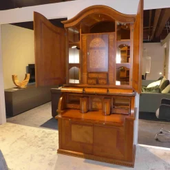 Schreibschrank Rosatea Nussbaum Mahagoni Myrte