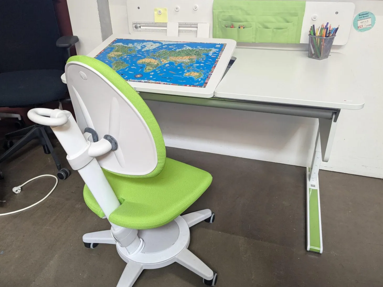 Schreibtisch Champion Left up Weiß Lackiert