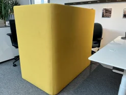 Schreibtisch Floater 84920 Platte Schiefer Stoff Curry Mit Beleuchtung