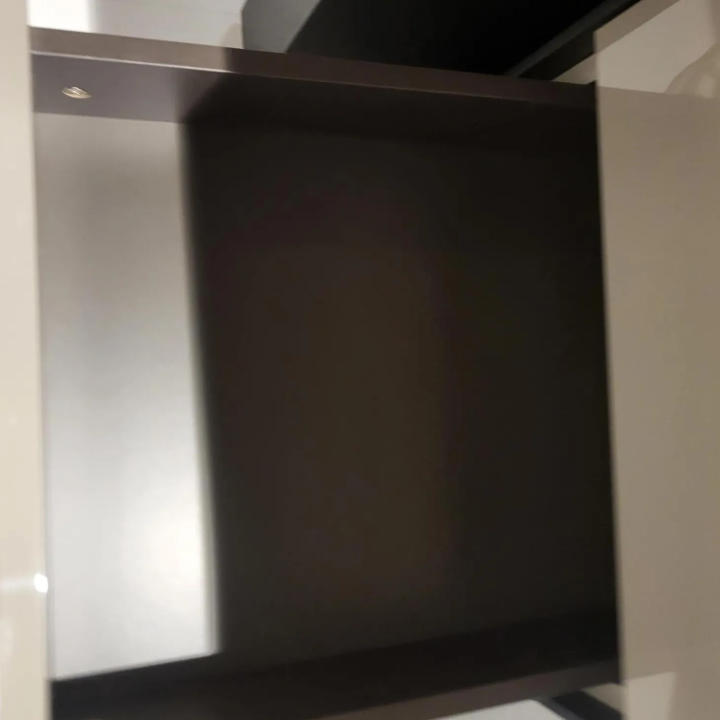 Schreibtisch Kara Frame Platte Und Gestell Eiche Graphit Anthrazit Furniert Inklusive Rollcontainer Lack Platingrau