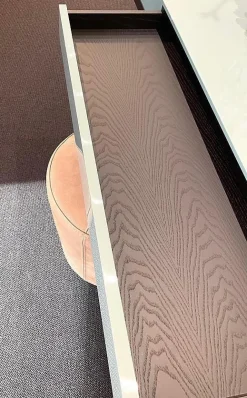 Schreibtisch Victor Lack Hochglanz 232 Aneto Blau Untergestell Eiche Carbone Schwarz