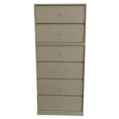 Schubkommode Archive Lack Nordic Grau