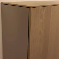 Schuhkommode Cube Change Esche Quarz Lack-Flintgrau M24