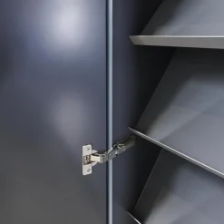 Schuhschrank Cube Light T21 Mattlack Anthrazit Glas