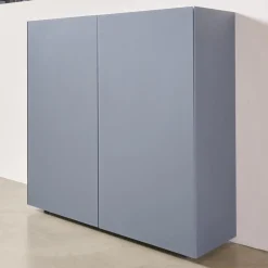 Schuhschrank Cube Light T21 Mattlack Anthrazit Glas