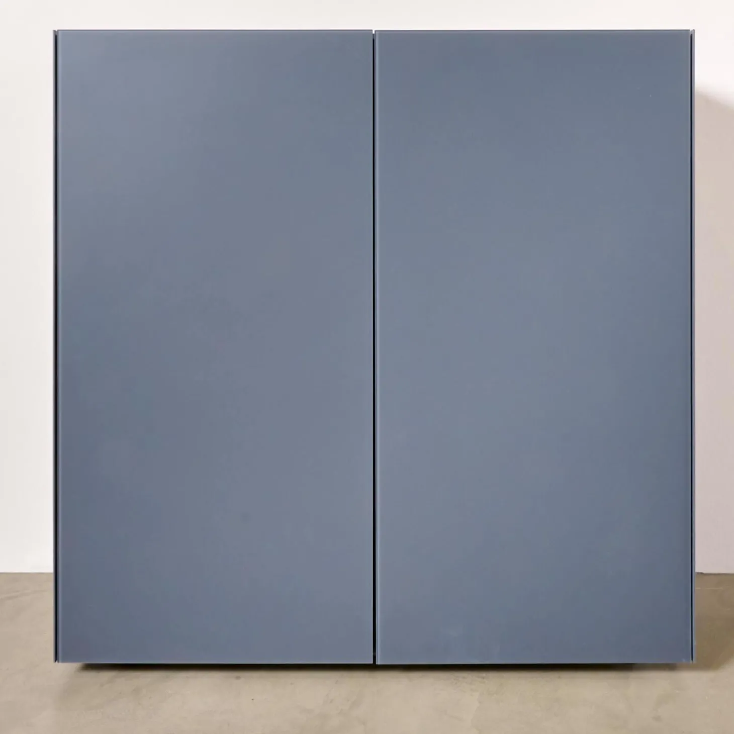 Schuhschrank Cube Light T21 Mattlack Anthrazit Glas