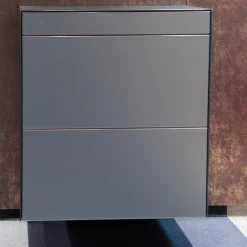 Schuhschrank Haiku Korpus Buche Glas Stahl Matt Mit Qi Ladeeinheit