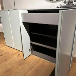 Schuhschrank Stripes Lack Akzentfarbe 30 Jade Korpus Melamin Anthrazit