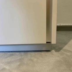 Schuhschrank Stripes Weiß Grau Zitronengelb