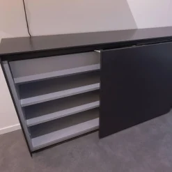 Schuhsideboard Plain Lack 37 Schieferschwarz