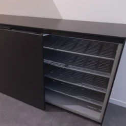 Schuhsideboard Plain Lack 37 Schieferschwarz