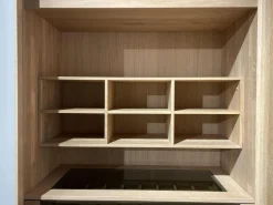 Schwebetürenschrank Soft Eiche Wild Weißöl Farbglas Matt Hellgrau Inklusive Innenleben Und Beleuchtung