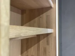 Schwebetürenschrank Soft Eiche Wild Weißöl Farbglas Matt Hellgrau Inklusive Innenleben Und Beleuchtung