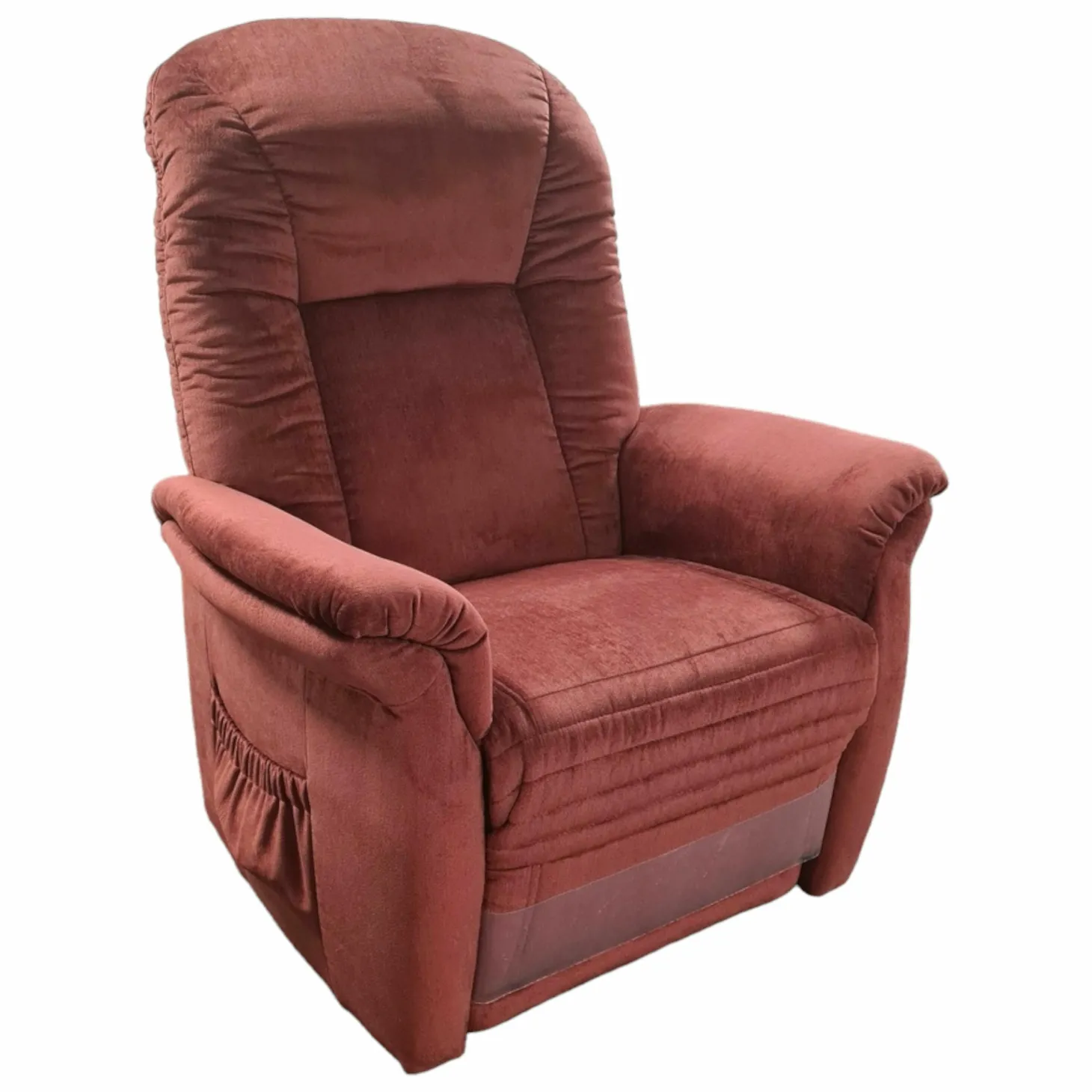 Schwerlast-Sessel 23T EM Hamburg 7706 Stoff Aqua Clean Merlot Rot 3-Motorig