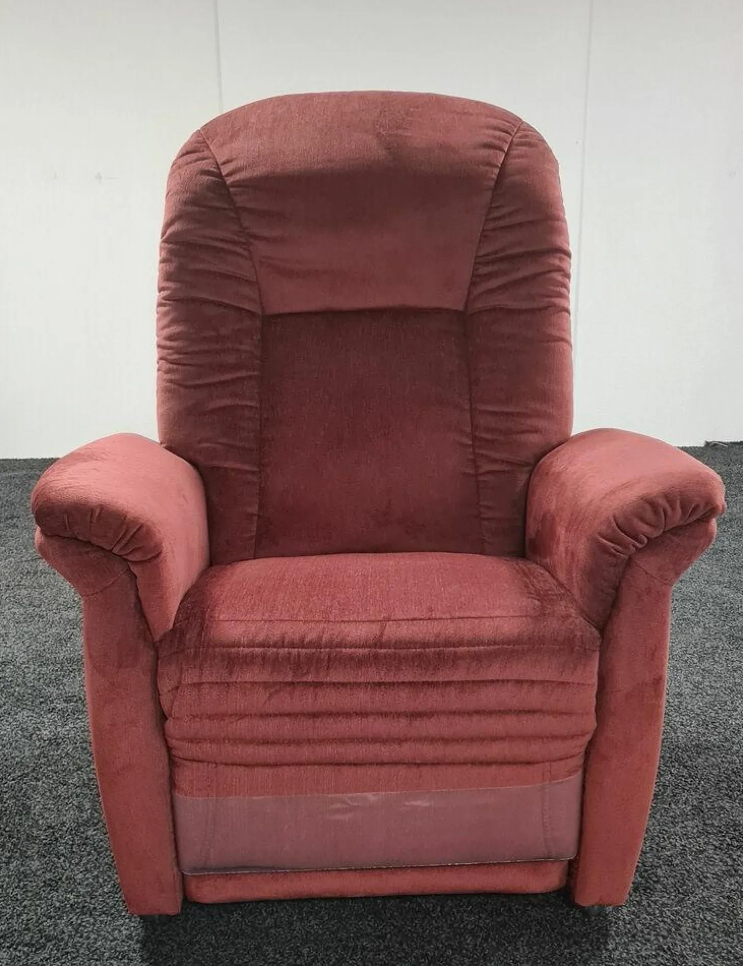 Schwerlast-Sessel 23T EM Hamburg 7706 Stoff Aqua Clean Merlot Rot 3-Motorig