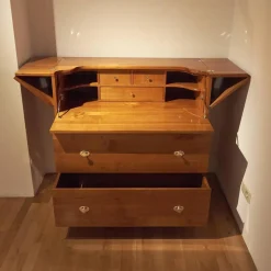 Sekretär Kirschbaum Griffe Metall Glänzend