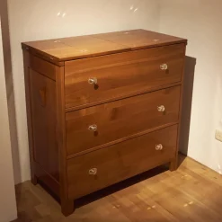 Sekretär Kirschbaum Griffe Metall Glänzend