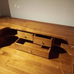 Sekretär Kirschbaum Griffe Metall Glänzend