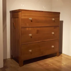 Sekretär Kirschbaum Griffe Metall Glänzend