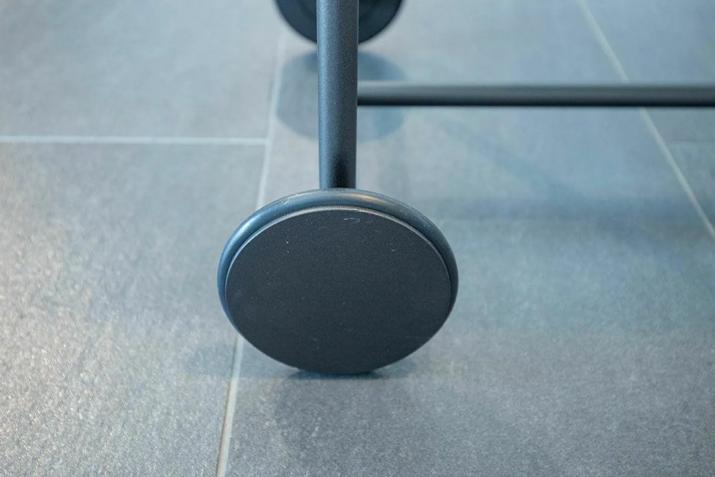 Servierwagen Bond Tischauflage Leder 175 Schwarz Gestell Schwarzbraun Feinstruktur Mit Rollen