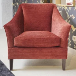 Sessel 135 1001 Saloni Bezug Stoff City Velvet CA 7832 063 Keder Claire 1787 111 Füßen Wengefarbig Braun