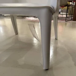 Sessel 66 Isabel Bezug Leder 5007 Weiß