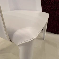 Sessel 66 Isabel Bezug Leder 5007 Weiß