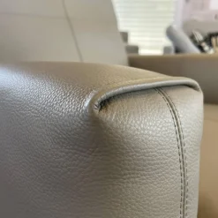 Sessel 572 Leder 38.101 Steingrau Mit Verstellfunktion