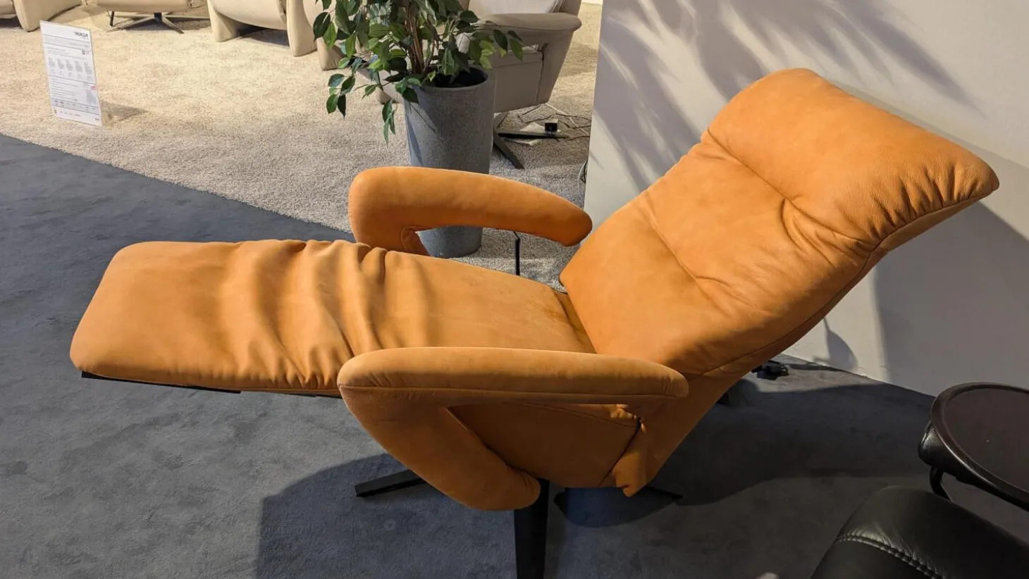 Sessel 7721 Leder Buffalo 33 Ocker Braun Sternfuß Anthrazit