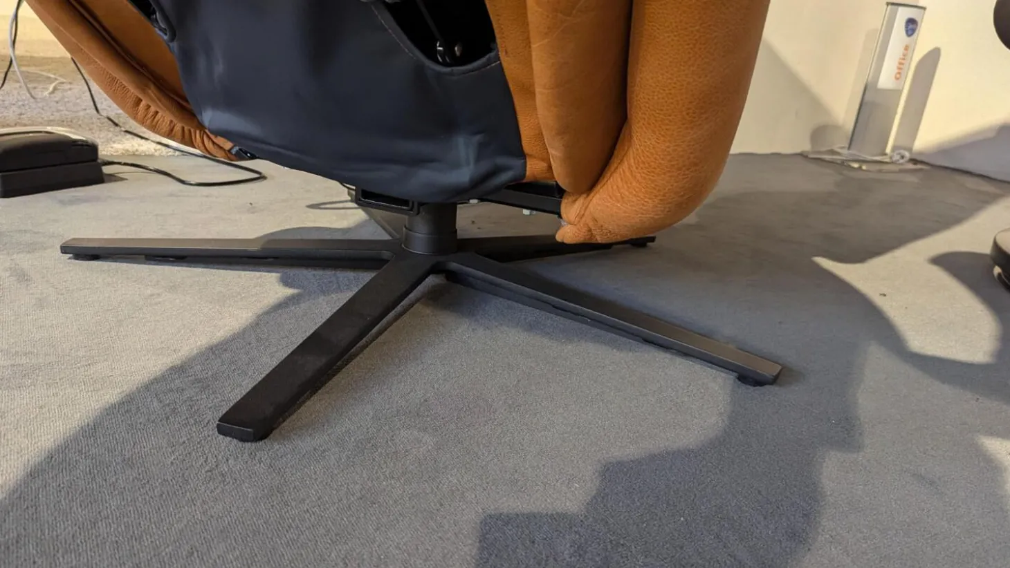 Sessel 7721 Leder Buffalo 33 Ocker Braun Sternfuß Anthrazit