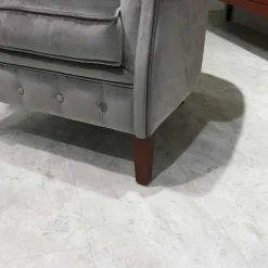 Sessel 1443 RV Samt Grau