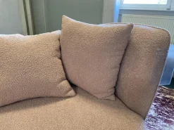 Sessel 47004 Stoff 24579 Bouclé 06 Rosé Fuß Buche Massiv Nussbaum Antik Inklusive Zierkissen