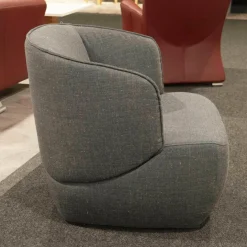 Sessel 384-16 Stoff 05.218 Dunkelblau Fuß Kunststoffgleiter