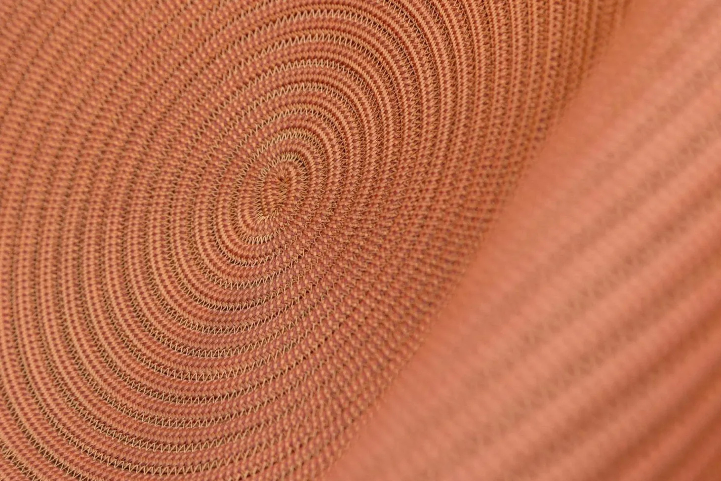 Sessel Afra Stoff Arancio Terracotta Orange Gestell Stahl AISI 316/304 Gleiter Kunststoff