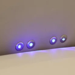 Sessel Alva Leder Montana Pearl Beige Sternfuß Metall Schwarz