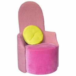 Sessel Amandine Stoff 5271-13 Rosa Pink mit Kissen