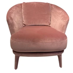 Sessel Amy Bezug Stoff Amica BW1731-484 Rosa Gestell Lackiert Rosa