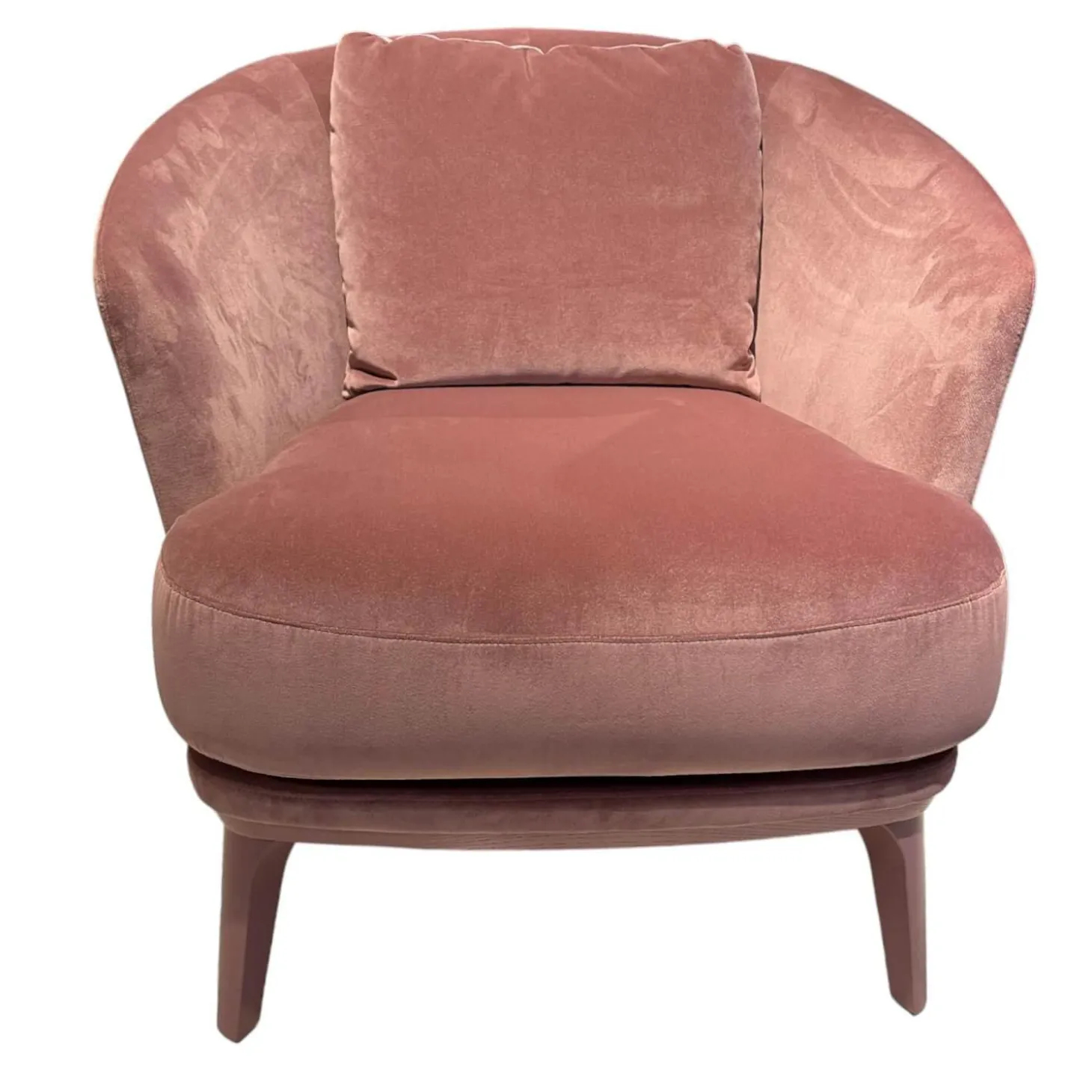 Sessel Amy Bezug Stoff Amica BW1731-484 Rosa Gestell Lackiert Rosa