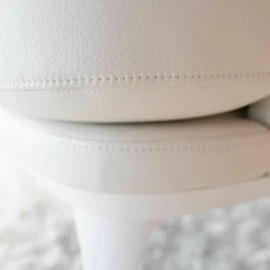 Sessel Amy Leder Normanndie Weiß