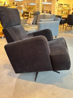 Sessel Aoyama 75002 Stoff 4490 99 Schwarz Sternfuß Drehbar Schwarz Matt Mit Neigungsverstellung