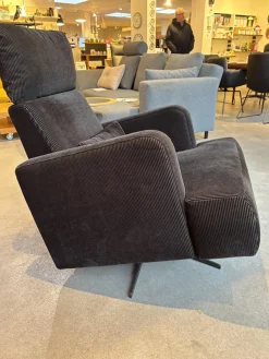 Sessel Aoyama 75002 Stoff 4490 99 Schwarz Sternfuß Drehbar Schwarz Matt Mit Neigungsverstellung