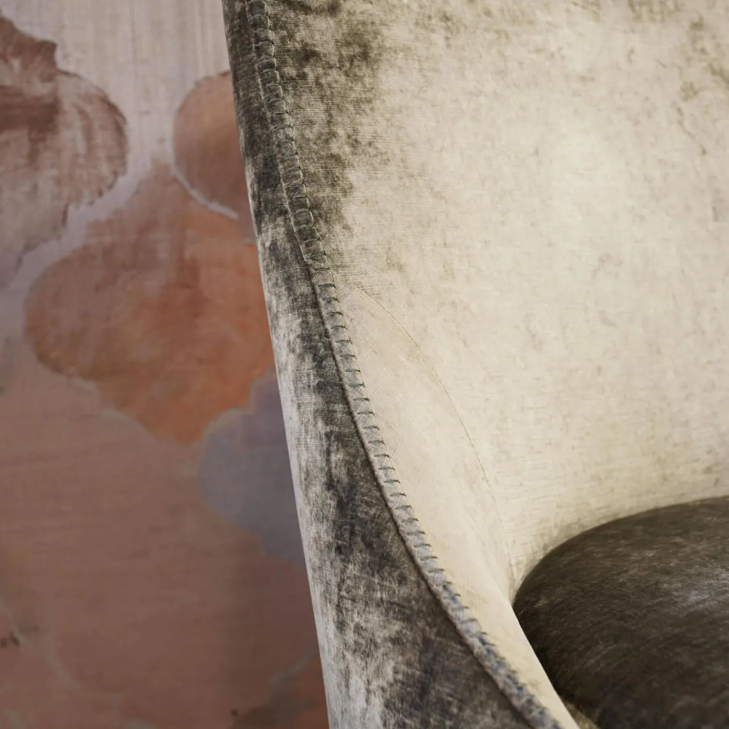 Sessel Apta Febo Bezug Stoff 2474203 Samara Sandfarben