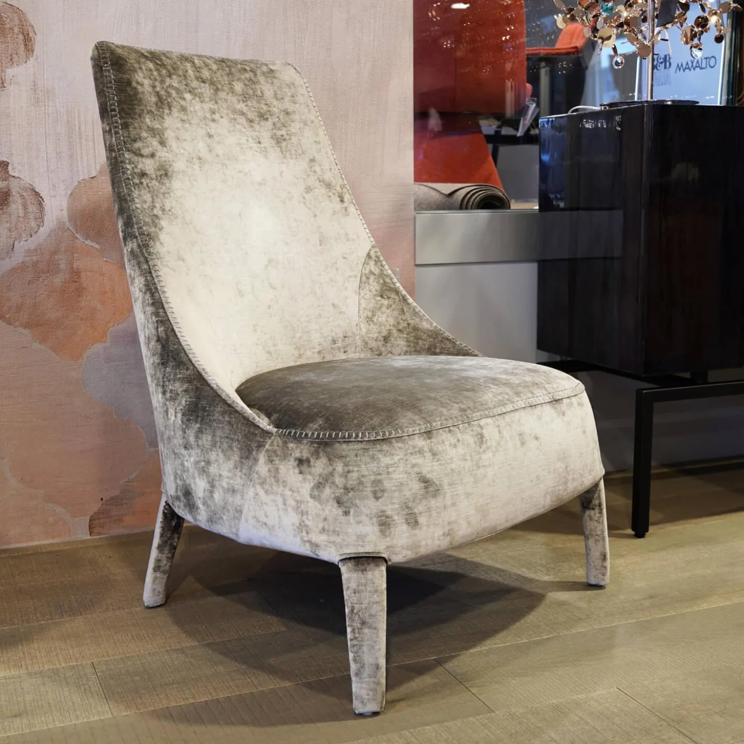 Sessel Apta Febo Bezug Stoff 2474203 Samara Sandfarben