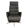 Sessel Arva E Lounge Leder Sauvage Schwarz 5 Sternfuß Metall M01 Moodblack Schwarz Pulverbeschichtet Mit Verstellungen
