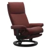 Sessel Aura M mit Akku Classic Black LegComfort Leder Paloma Cherry